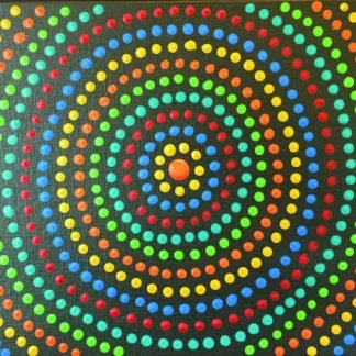 Black rainbow painting