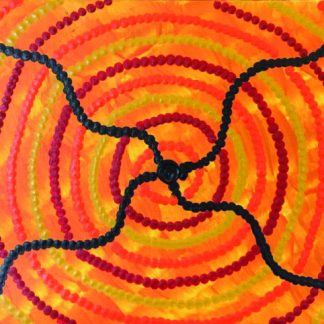 Orange dot painting