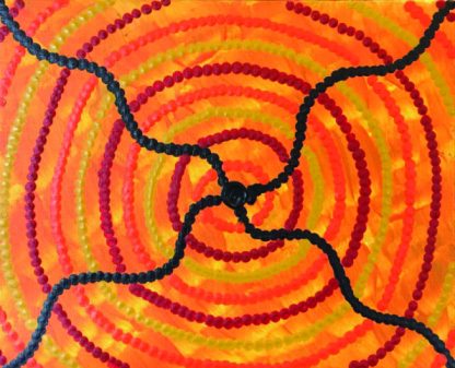 Orange dot painting