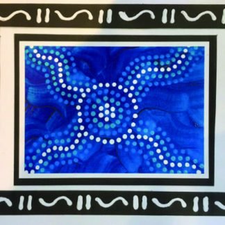 Blue dot print