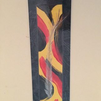 Real Emu feather laminated bookmarks