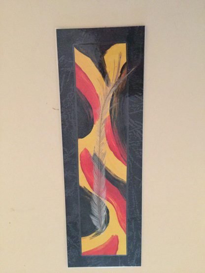 Real Emu feather laminated bookmarks