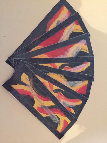 Real Emu feather laminated bookmarks - Image 2
