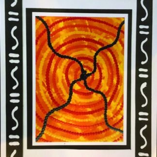 Orange dot Print
