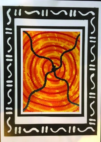 Orange dot Print